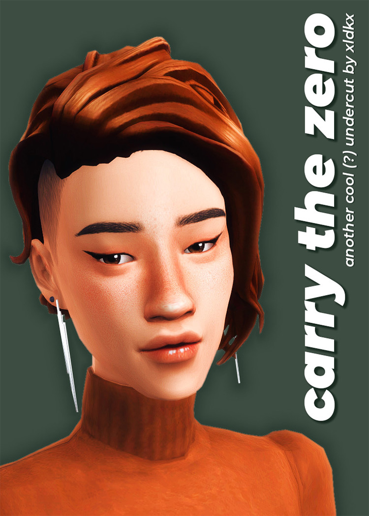 Sims 4 Maxis Match Undercut Hair CC  Guys   Girls    FandomSpot - 76