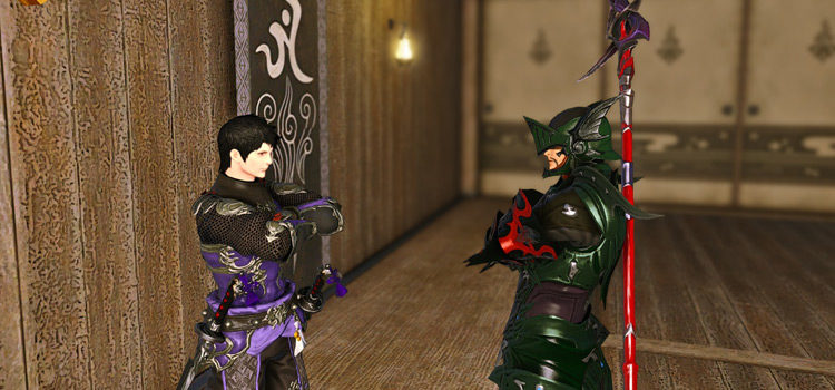 Ninja and Dragoon players in FFXIV