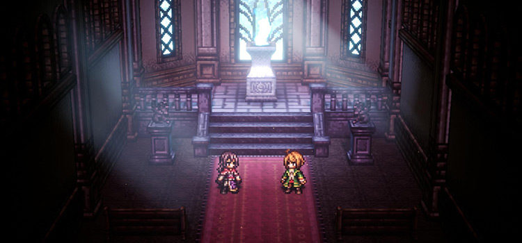 Laura & Viola in Octopath Traveler: Champions of the Continent