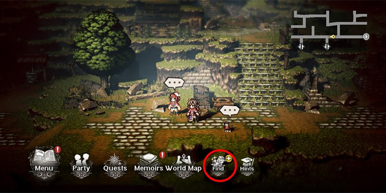 Main Screen > Find / Octopath Traveler: Champions of the Continent