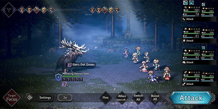 Menacing Demon Deer (Elite Monster) / Octopath Traveler: Champions of the Continent