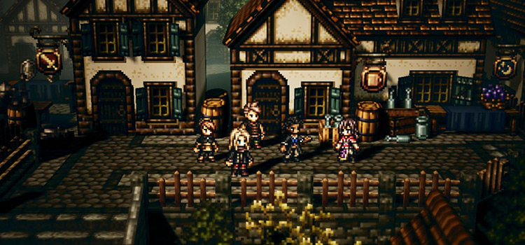 Viola and the Bargello Family in Octopath CotC