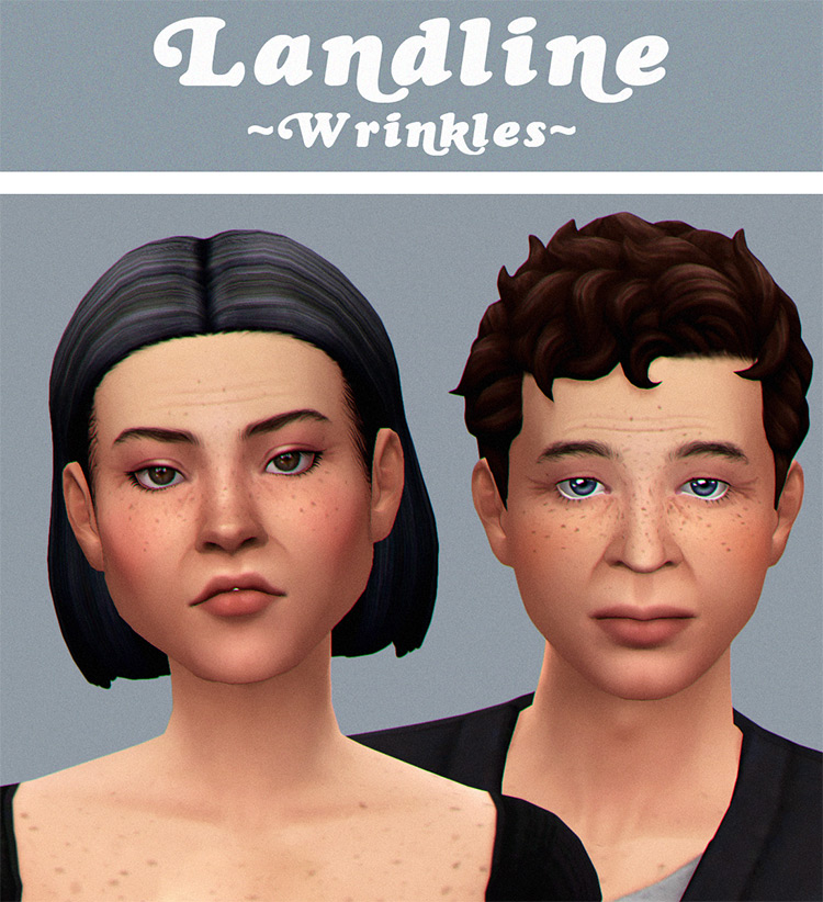 Landline Wrinkles / Sims 4 CC