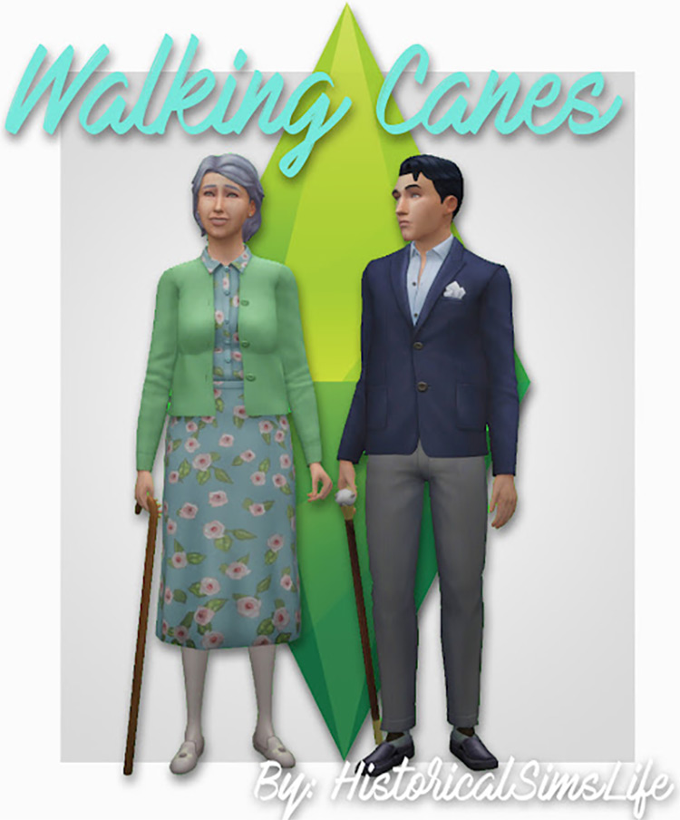 Walking Canes / Sims 4 CC