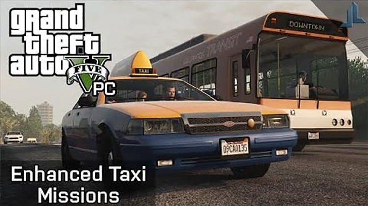Enhanced Taxi Missions / GTA5 Mod