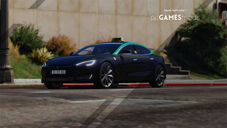 Tesla Model S Portuguese Taxi / GTA5 Mod