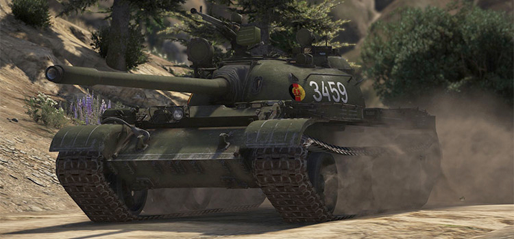 T-55a Tank Modded into GTA5