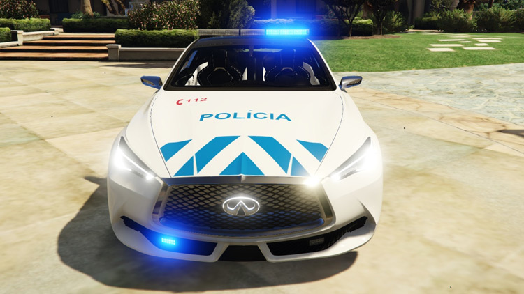 Infiniti Q60 (2016) Policia Portuguesa / GTA5 Mod