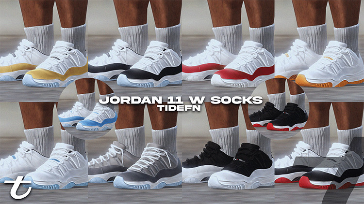 Air Jordan 11 Lows w/ Socks / GTA5 Mod