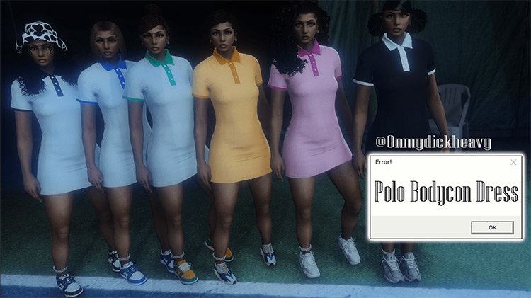 Polo Bodycon Dress for MP Female / GTA5 Mod
