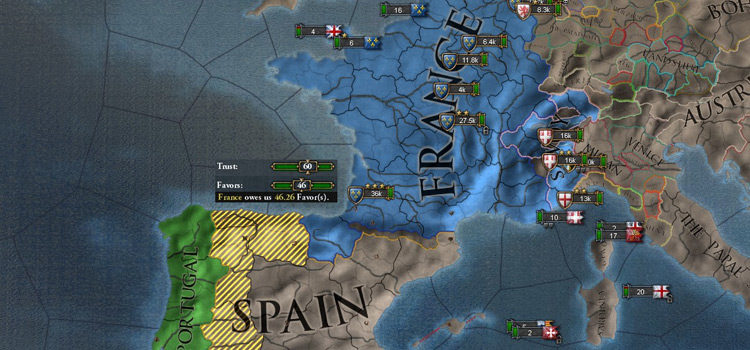 How To Gain Favors in Europa Universalis IV