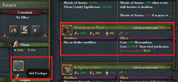 How to Grant Monopolies in the Estates Tab / EU4