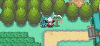 Standing on Route 38 in HeartGold