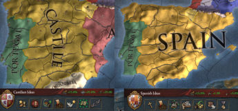 Comparing Castile and Spain in EU4