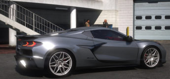 Chevy Corvette 2023 (Grey) mod for GTA5