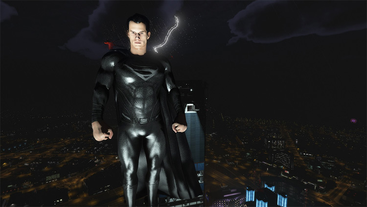 Superman Justice League Black Suit / GTA5 Mod