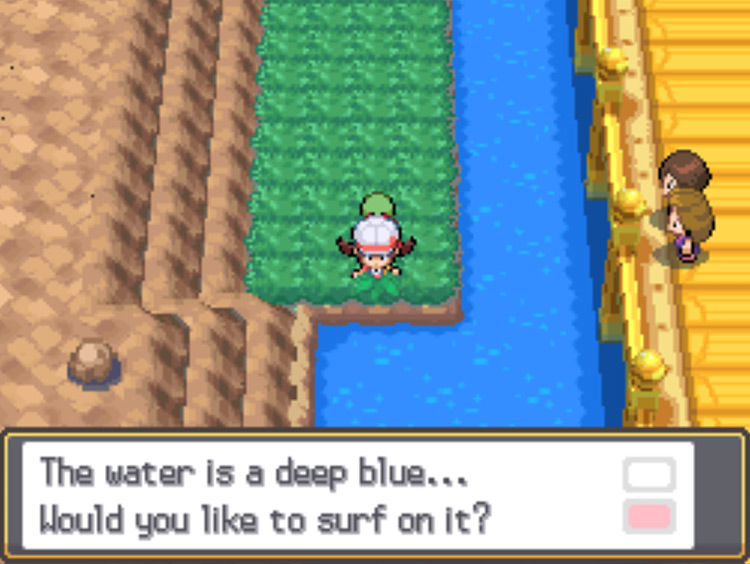 The Surf point on Route 25 / Pokémon HGSS