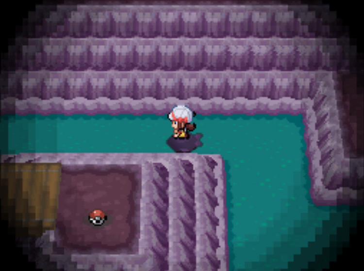 The first left turn inside Cerulean Cave / Pokémon HGSS