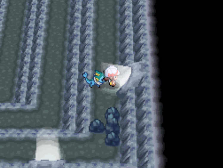 The next cave exit inside Mt. Silver / Pokémon HGSS