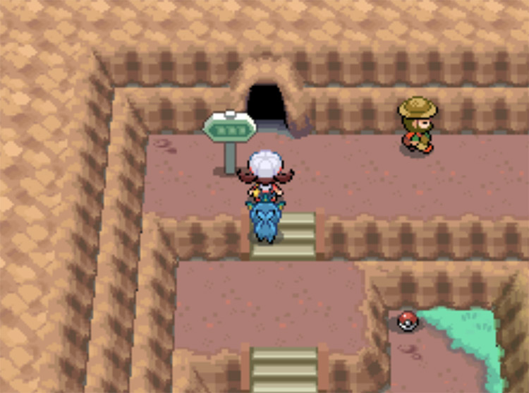 The entrance to Rock Tunnel on Route 10 / Pokemon HGSS