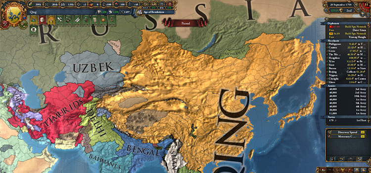 Finished Qing Campaign in EU4