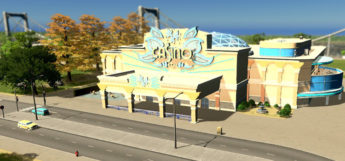 Front of the casino in Cities: Skylines