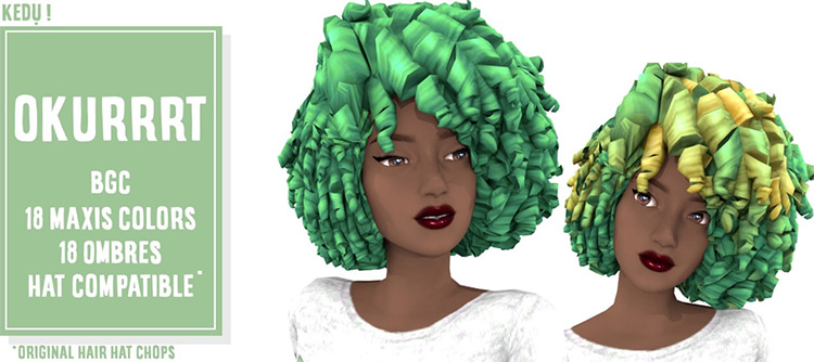 30  Best Short Curly Hair CC for The Sims 4  Guys   Girls    FandomSpot - 12