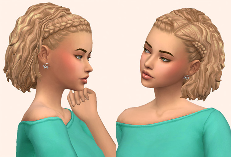 30  Best Short Curly Hair CC for The Sims 4  Guys   Girls    - 9