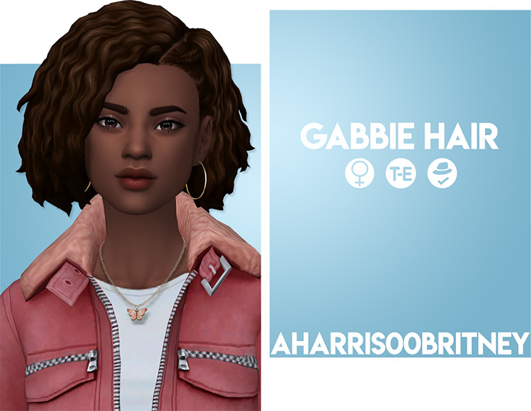 Gabbie Hair / Sims 4 CC