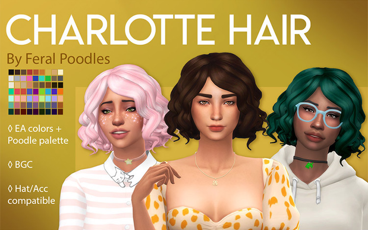 30  Best Short Curly Hair CC for The Sims 4  Guys   Girls    FandomSpot - 61