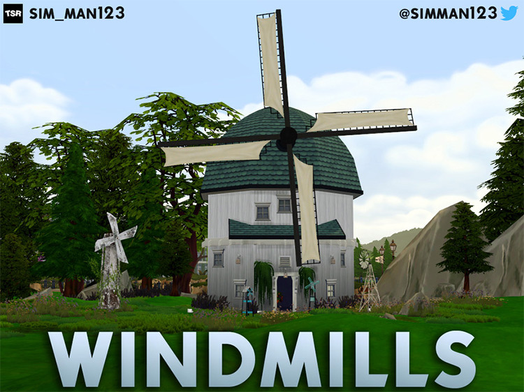 Windmills / Sims 4 CC