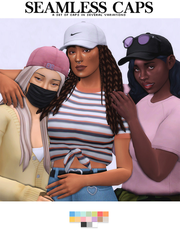 Sims 4 Backwards Hats Cc Guys Girls Fandomspot