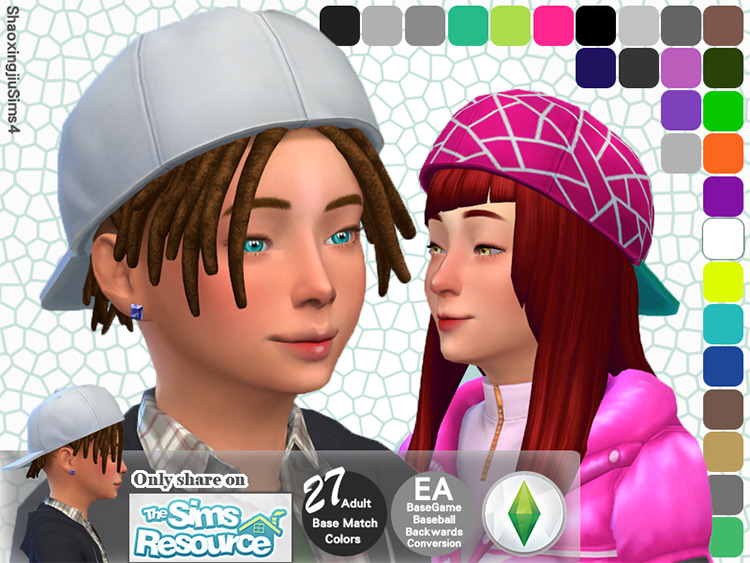 Sims 4 Backwards Hats CC  Guys   Girls    - 48