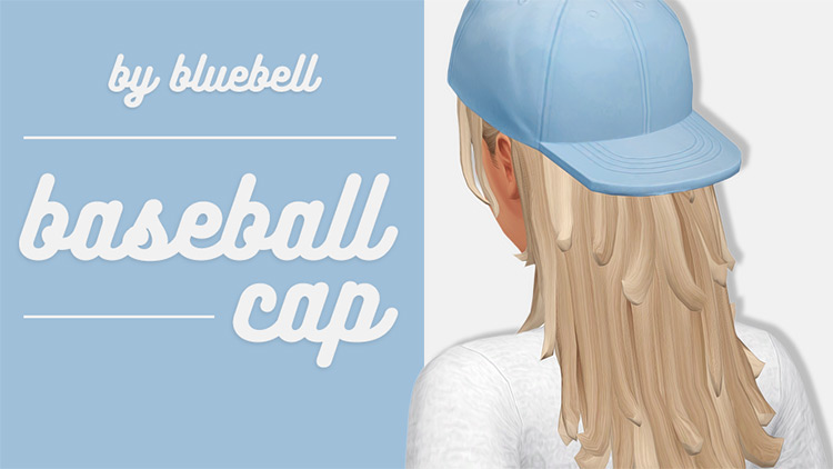 Baseball Cap for Girls / Sims 4 CC