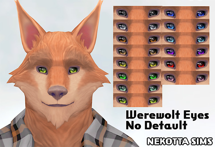 Werewolf Eyes / Sims 4 CC