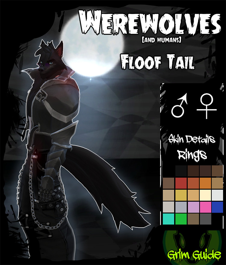 Werewolves Floof Tail / Sims 4 CC