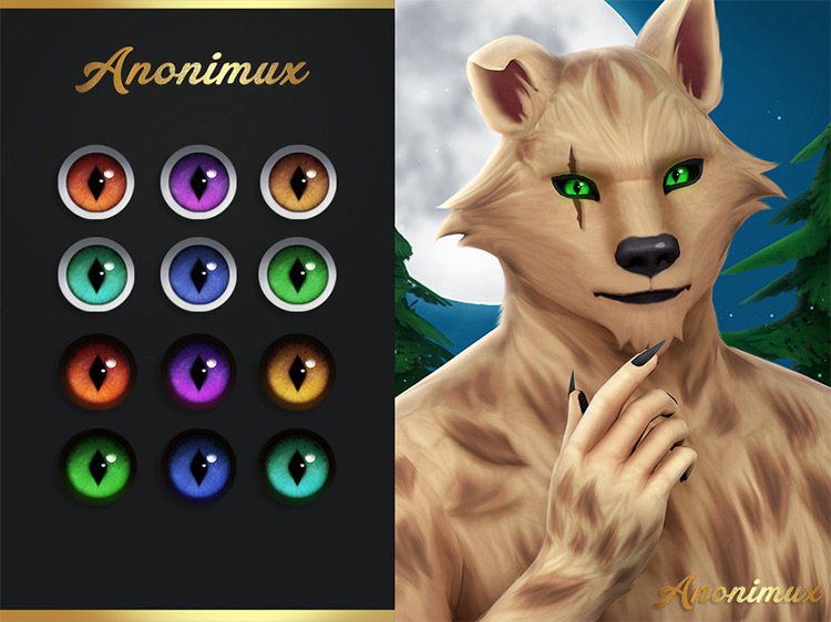 Werewolf Default Eyes 01 / Sims 4 CC