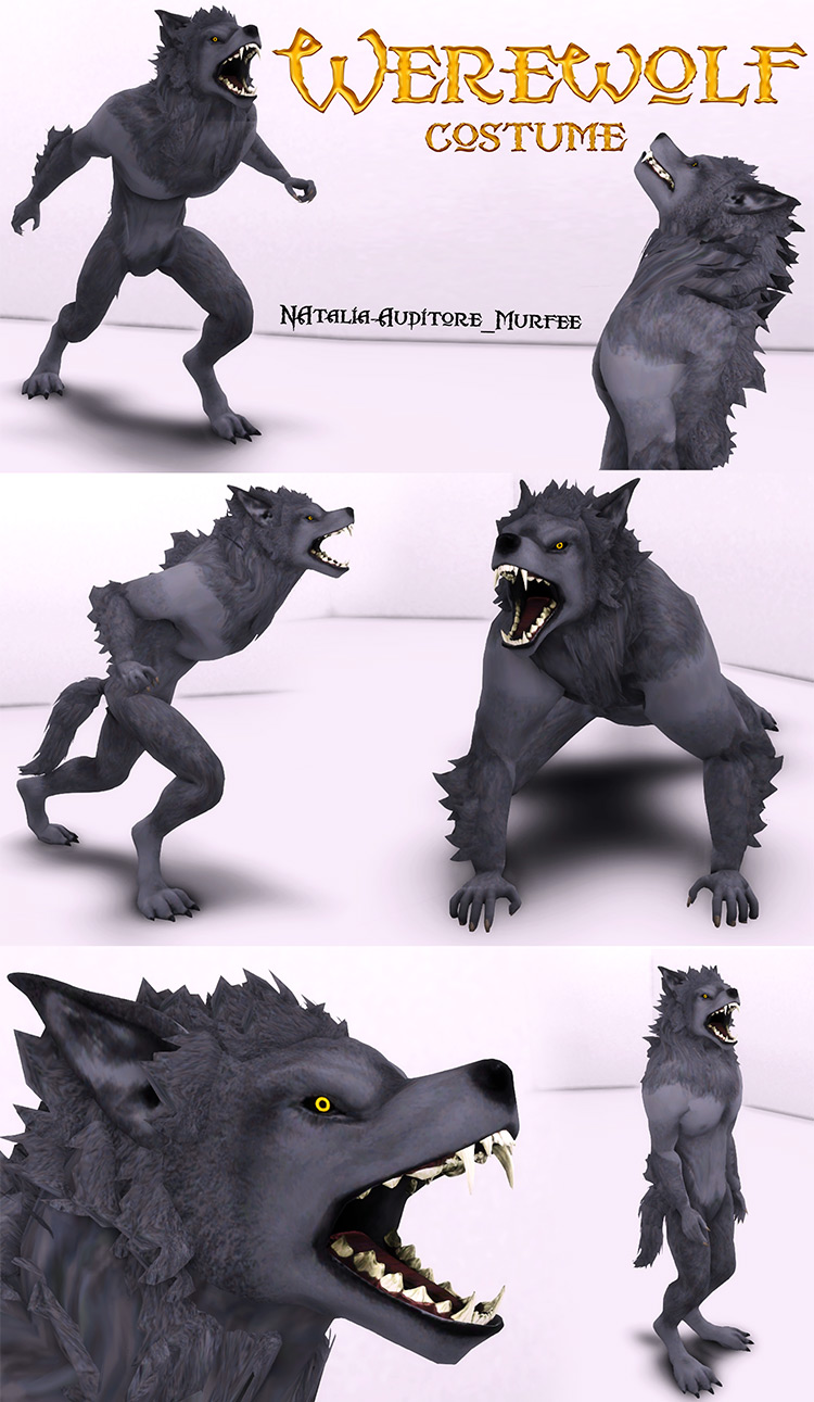 Werewolf Costume / Sims 4 CC