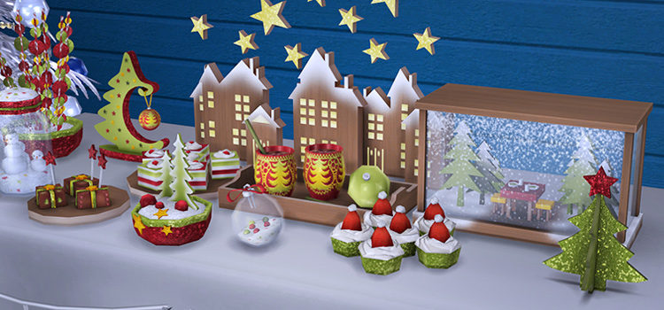 Christmas Touch Clutter Set for The Sims 4