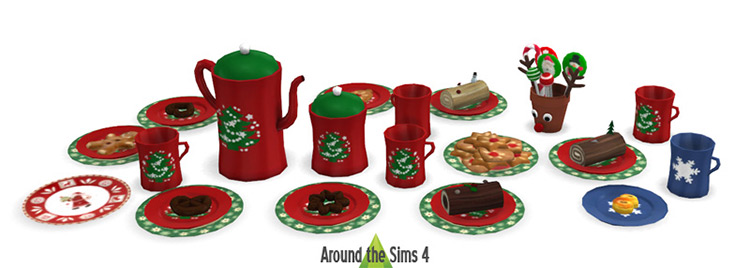 Christmas Buffet / Sims 4 CC