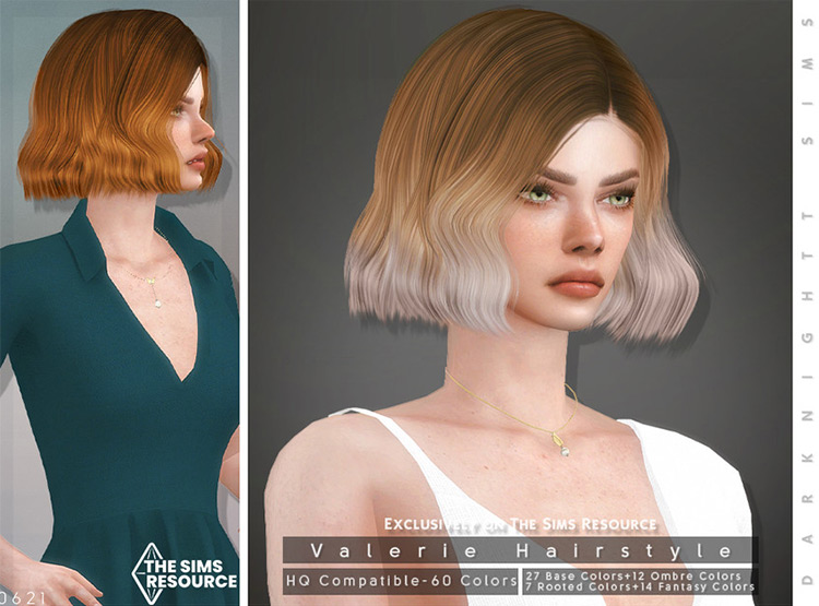 Valerie Hairstyle / Sims 4 CC