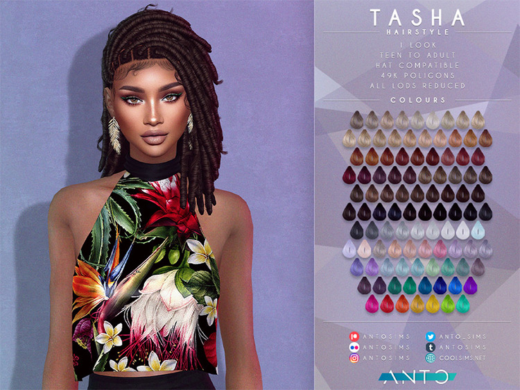 Sims 4 Female Alpha Hair CC  The Ultimate Collection   FandomSpot - 77