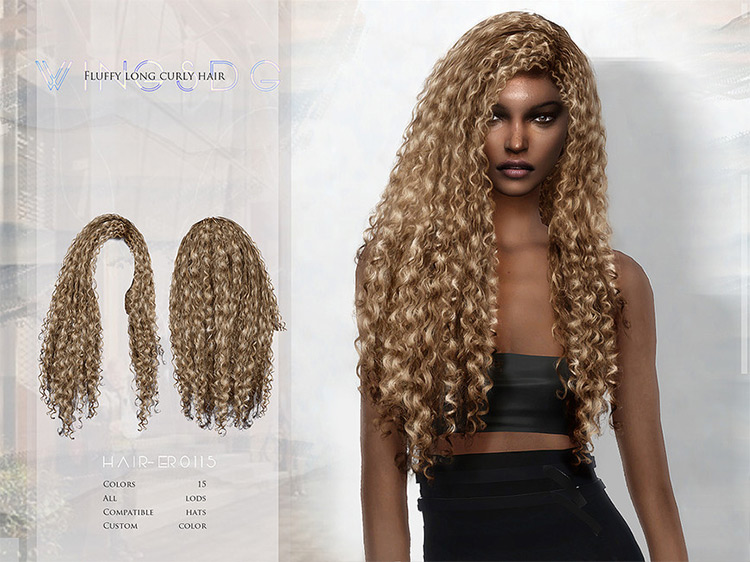 Sims 4 Female Alpha Hair CC  The Ultimate Collection   - 69