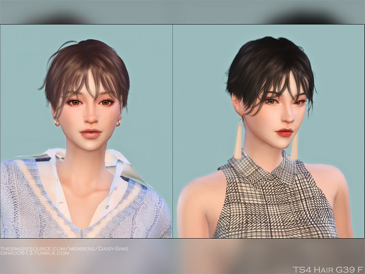 Sims 4 Female Alpha Hair CC  The Ultimate Collection   - 92