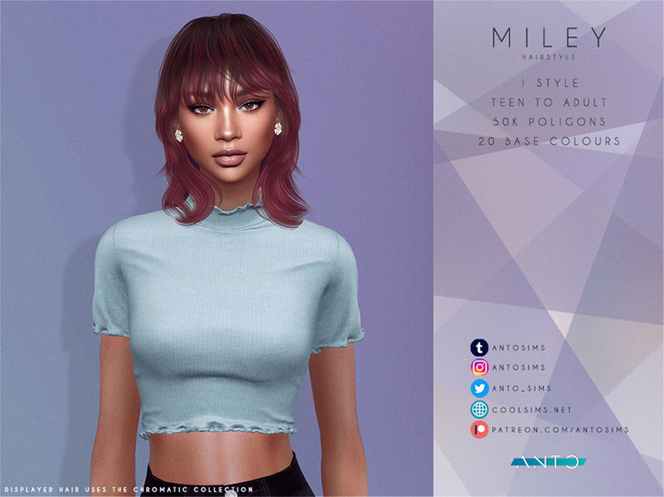 Miley Hair / Sims 4 CC
