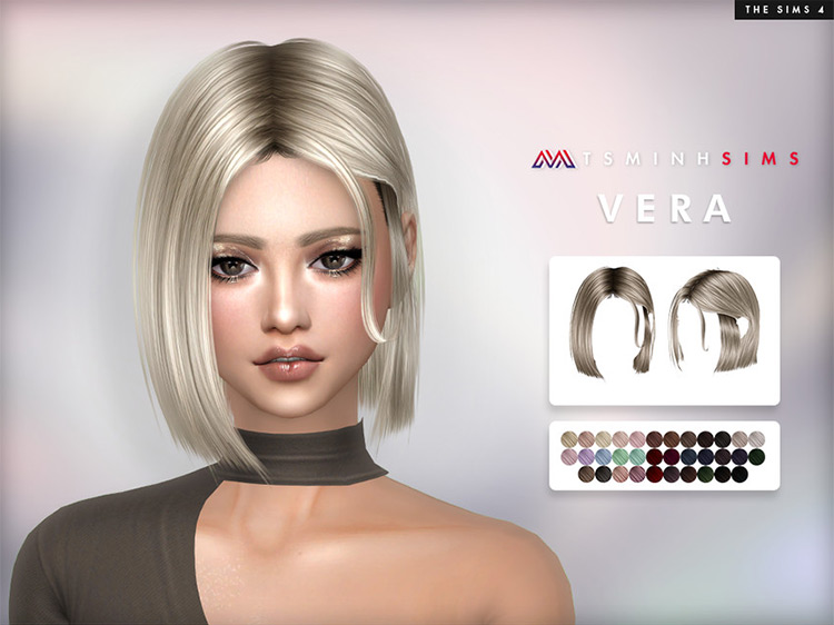 Vera Hair / Sims 4 CC