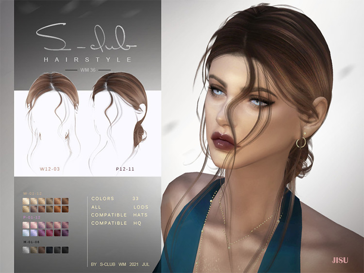 Sims 4 Female Alpha Hair CC  The Ultimate Collection   - 97