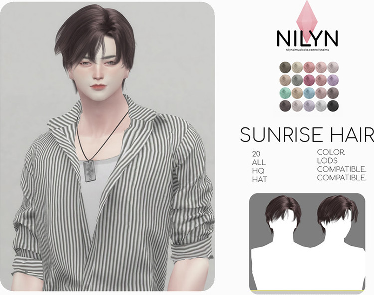 Sunrise Hair / Sims 4 CC