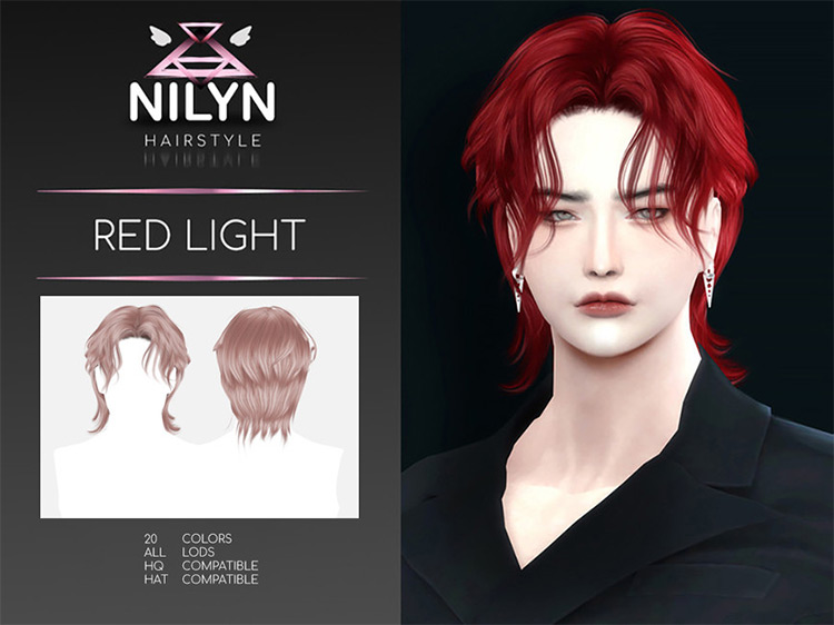 Red Light Hair / Sims 4 CC