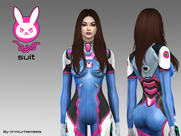 Overwatch D.Va Suit Cosplay / Sims 4 CC